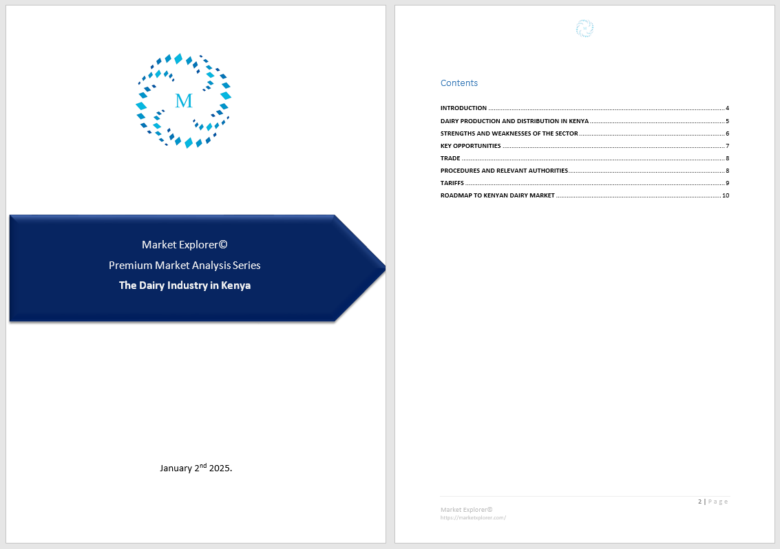 Report about Dairy sector in Kenya picture